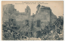 CPA - SAINT-CANNAT (B Du R) - Tremblement De Terre 11 Juin 1909 - Maisons En Ruines - Au Fond Le Clocher - Other & Unclassified