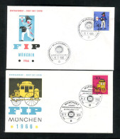 "BUNDESREPUBLIK DEUTSCHLAND" 1966, Mi. 516/517 Auf 2 FDC (13631) - FDC: Briefe