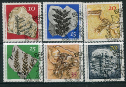 DDR / E. GERMANY 1973 Palaeontological Exhibits Used.  Michel 1822-27 - Used Stamps