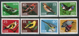 DDR / E. GERMANY 1973 Songbirds MNH / **.  Michel 1834-41 - Unused Stamps