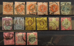 1887 Great Britain, Queen Victoria Jubilee Stamps Selection Used - Gebruikt