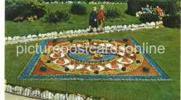 WEYMOUTH FLORAL CLOCK GREENHILL GARDENS OLD COLOUR POSTCARD DORSET TUCK - Weymouth