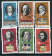 DDR / E. GERMANY 1973 Historic Houses In Weimar Used  Michel 1856-61 - Used Stamps