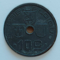 Belgium 1942 - 10 Centiem Zink/Jespers VL/FR - Leopold III - Morin 492 - UNC - 10 Centimos