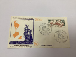 Enveloppe 1er Jour Saint-pierre Et Miquelon Jacques Cartier 1986 - Oblitérés