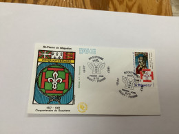 Enveloppe 1er Jour Saint-pierre Et Miquelon Scoutisme 1987 - Usados