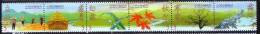 Taiwan 2000 Weather Stamps- Autumn Season Maple Leaf Grain Farmer Crop Dew Mount Frost - Neufs