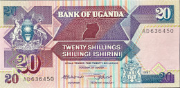 Uganda 20 Shillings, P-29a (1987) - UNC - Oeganda