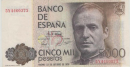 ESPAGNE 5000 PESETAS 23.10.1979 XF  5Y4460373 - [ 4] 1975-… : Juan Carlos I