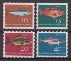 GERMANY, 1964, MNH ** Stamp(s) , Welfare Fishes, Michel Nr(s). 412-415, Scannr. 13253 - Ungebraucht