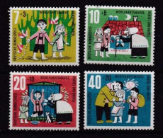 GERMANY, 1961, MNH Stamp(s), Child Welfare, Michel Nr(s). 369-372, Scannr. 13280 - Ungebraucht