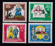 GERMANY, 1966, MNH Stamp(s), Child Welfare, Michel Nr(s). 523-526, Scannr. 13301 - Ungebraucht