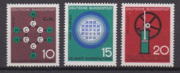 GERMANY, 1964, MNH Stamp(s), Technics, Michel Nr(s). 440-442, Scannr. 13255 - Ungebraucht