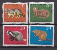 GERMANY, 1980, MNH Stamp(s), Welfare Animals, Michel Nr(s). 549-552, Scannr. 13304 - Ungebraucht