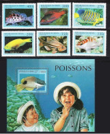 Benin - Dahomey 1997. Marine Fauna. Fish. Children.  MNH - Bénin – Dahomey (1960-...)