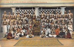 CPA INDE A MYSORE SAINT GIVING RELIGIOUS LECTURES TO HIS FOLLOWERS - Inde