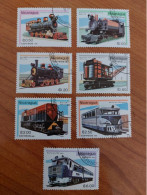 1981 - Lotto 7 - Serie Completa - Locomotive - Usati - Come Foto - Nicaragua