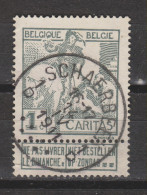 COB 84 Oblitération Centrale SCHAERBEEK 1D - 1910-1911 Caritas