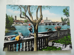 Cartolina Viaggiata "LODI Scorcio Panoramoco - Ponte Sull'Adda" 1960 - Lodi