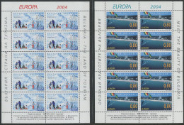 Bulgaria:Unused Sheets EUROPA Cept 2004, MNH - 2004