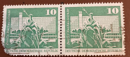 Germany DDR 1973 Monuments 10 Pfg - Used X2 - Used Stamps