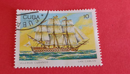 CUBA - Timbre 1989 : Bateaux Cubains - Voilier "San Carlos" - Used Stamps