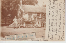 ORSAY - Quartier De CORBEVILLE - Un Bel Attelage En 1902 ( Carte Photo ) - Orsay