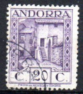 Andorre Espagnol: Yvert N° 19A - Usati