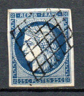 Col33 France 1849  N° 4 Oblitéré : 65,00€ - 1849-1850 Ceres