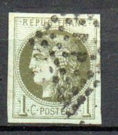 Col33 France 1870 Bordeaux  N° 39C Oblitéré : 175,00€ - 1870 Bordeaux Printing