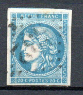 Col33 France 1870 Bordeaux  N° 45C Oblitéré : 70,00€ - 1870 Bordeaux Printing