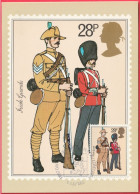 Carte Maximum (FDC) - Royaume-Uni (Écosse-Édimbourg) (6-7-1983) - Armée Britannique (Garde Irlandaise) (Recto-Verso) - Cartes-Maximum (CM)