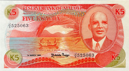 Malawi 5 Kwacha, P-20a (01.03.1986) - UNC - RARE - Malawi