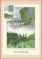 Carte Maximum (FDC) - Royaume-Uni (Écosse-Édimbourg) (24-8-1983) - Jardins Britanniques (Blenheim) (Recto-Verso) - Cartas Máxima