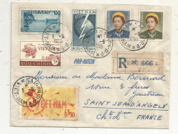 Lettre, VIET-NAM, SAIGON R.P, Recommandé, R, 3-5 1955, 6 Timbres - Vietnam
