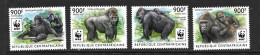 CENTRAFRICAINE 2015 WWF-GORILLES  YVERT N°3813/16 NEUF MNH** - Gorilla