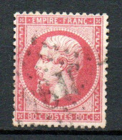 Col33 France 1862 N° 24 Oblitéré GC 319? : 65,00€ - 1862 Napoléon III