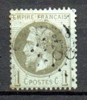 Col33 France 1870 N° 25 Oblitéré GC : 25,00€ - 1863-1870 Napoléon III Lauré