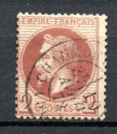 Col33 France 1870 N° 26Ba Foncé Oblitéré CaD 16 Avril 1872 : 75,00€ - 1863-1870 Napoléon III. Laure