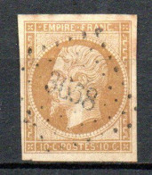 Col33 France 1854 N° 13A Oblitéré GC 3658 : 45,00€ - 1853-1860 Napoleone III