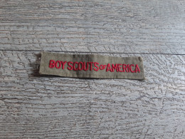 Tissu Ancien Brodé Boy Scouts Of America Scoutisme - Scouting