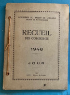 Livret Houillères Du Bassin De Lorraine Groupe De Petite-Rosselle Recueil De Consigne 1946 Jour Mine Mineur - Zonder Classificatie