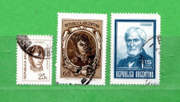 (Us.7) Argentina ° 1971  -  Yv. 881-887-888.  Oblitérer. - Used Stamps