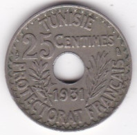 Protectorat Français 25 Centimes 1931 , Bronze Nickel, Lec# 133 - Tunesien