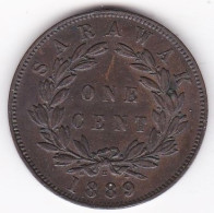 Sarawak . One Cent 1889 H, Charles J. Brooke Rajah, En Bronze, KM# 6 - Malaysia