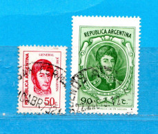 (Us.7) Argentina ° 1973  -  Yv. 936-937.  Oblitérer. - Used Stamps