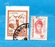 (Us.7) Argentina ° 1974  -  Yv. 973-974.  Oblitérer. - Used Stamps