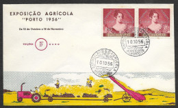 Portugal Cachet Commémoratif Exposition Agricole Porto 1956 Agricultural Exibition 1956 Event Pmk - Agriculture