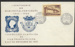 Portugal Cachet Commemoratif Expo Philatelique VIla Franca De Xira 1953 Event Postmark Stamp Expo - Postal Logo & Postmarks