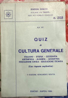 Quiz Di Cultura Generale Di Aa.vv.,  1984,  Edizioni Simone - Altri & Non Classificati